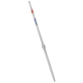 Bulb Form Pipette, 2ml - Class B, Tolerance ±0.020 - Blue Graduations - Color Code, Orange - Borosilicate Glass - Eisco Labs