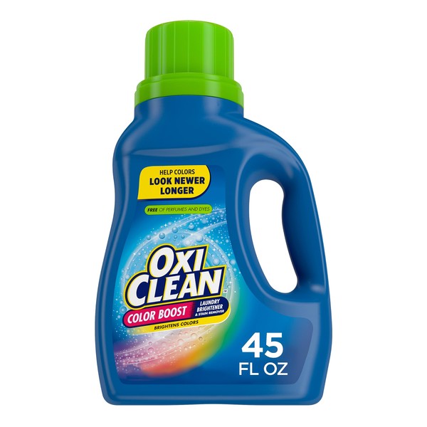 OxiClean Color Boost Laundry Brightener and Stain Remover Liquid Free, 45 fl oz