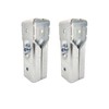 2 Pcs 1" x 1" 2 Way End Rails Square