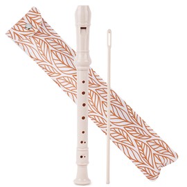 Czzmy Recorder for Children, Beginners, Soprano, German Fingering, 8-Hole Flute for Adults, Recorder with Case, Cleaning Pen and Instruction Manual (2-Gold Leaf)