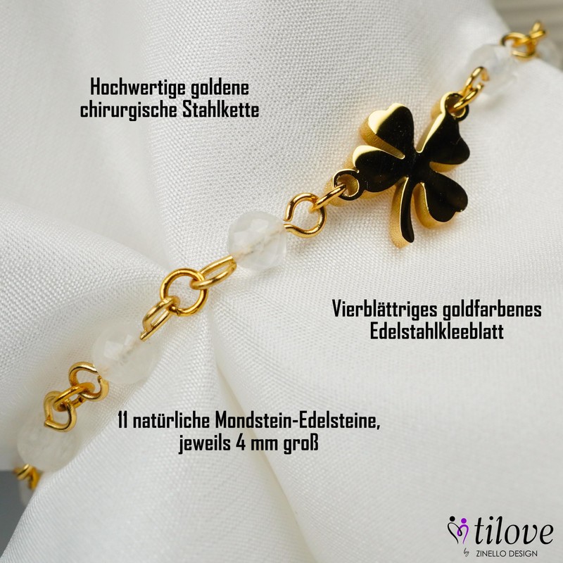 Tilove - Natural Moonstone Bracelet - Healing Stone for Women