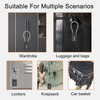 YPYMOD Suitcase Lock, Luggage Lock, Padlock, 3-Digit Combination Lock for
