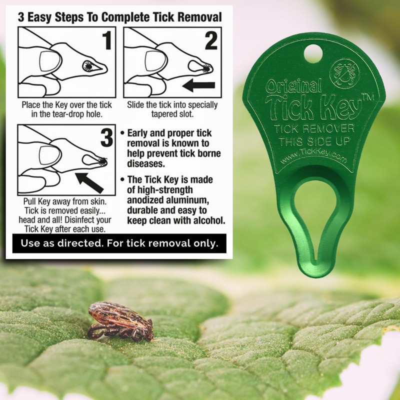 The Original Tick Key -Tick Detaching Device - Portable, Safe