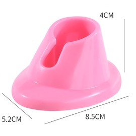 Galyacht Pink Soft Rubber Nail Polish Bottle Holder Stand Anti-Spill Nail Art Organizer Display Manicure Tools for Nail Art Salon Durable Design Nail Polish