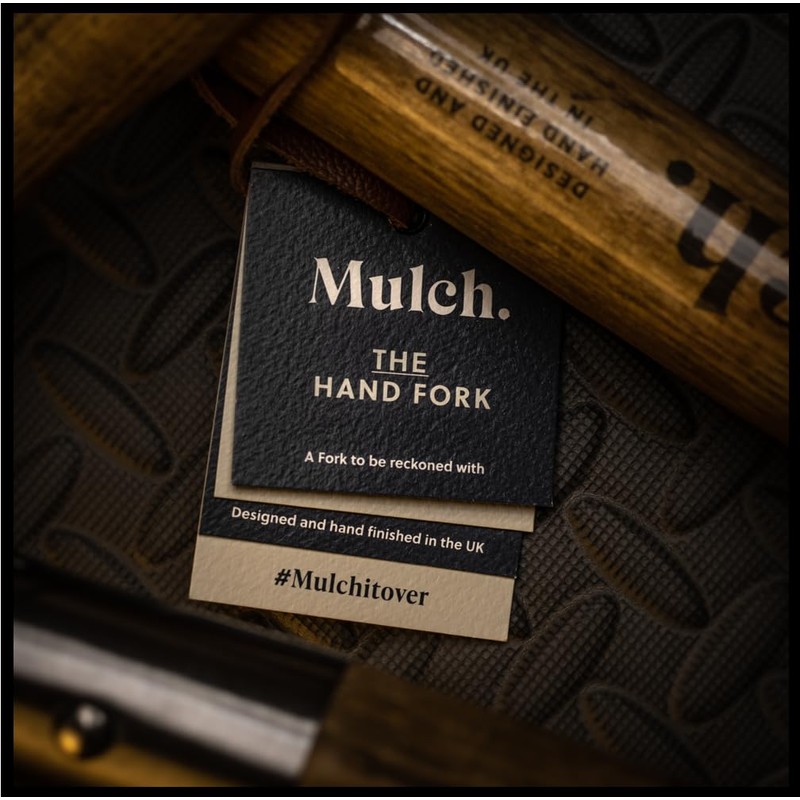 Mulch Ash Handle Garden Hand Fork High Carbon Steel Shaft