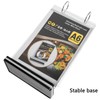 2Pcs Table Flip Menu Holder with 6 Pages Sleeve, 4"