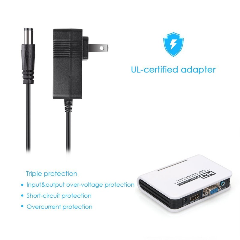 Megulla MG-H2V100 HDMI to VGA converter with 3.5mm Stereo Audio
