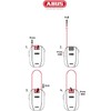ABUS Combiflex Cable Lock - Lock for securing skis, Helmet,