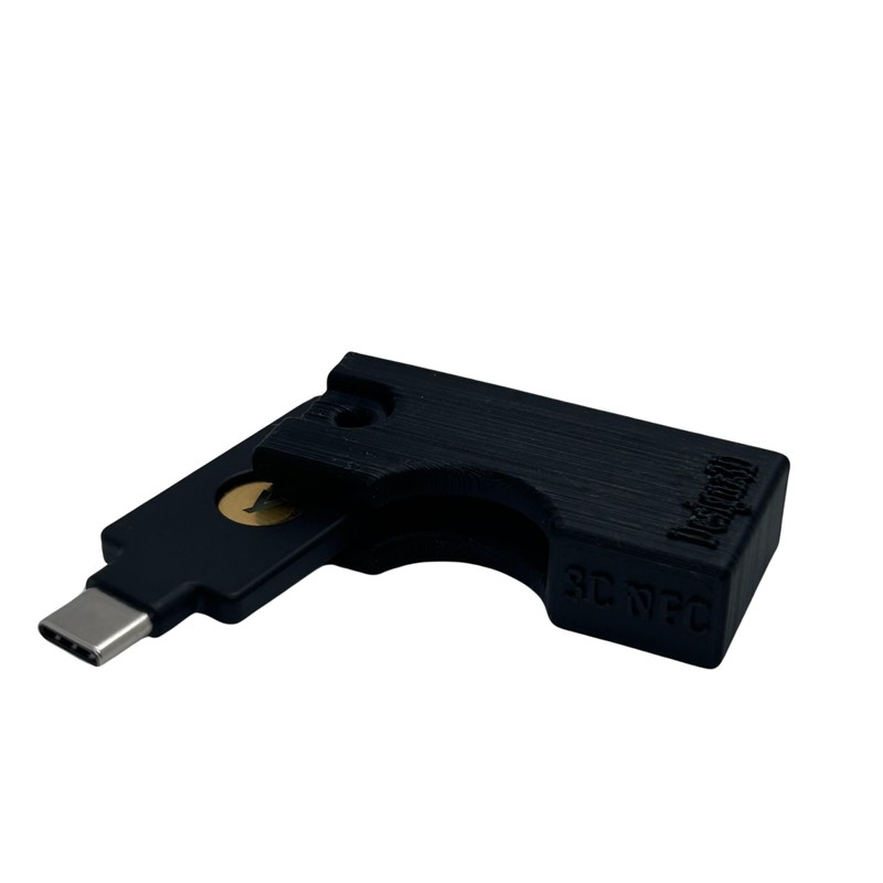 Designz3D Yubikey Protector Flip Case Keychain Holder (5 NFC /