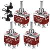 Momentary Toggle Switch,Malicele DPDT 6 Pin (ON)-Off-(ON) Waterproof 30A 12V