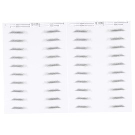Beavorty Men's Eyebrow Stickers Long Lasting Easy Apply 2 Sheets/20 Pairs Eyebrow Makeup Tools