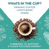 Organic Lion's Mane and Chaga Mushroom Coffee Dark Roast, Full
