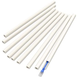 Delamu 9 Piezas Canaletas para Cables Pared de 3.2M, Protectores Autoadhesivos para Cable en Pared, Instalación Fácil De Canaleta para Cables, Gestión De Cable, 12MM*8MM*36CM, Beige