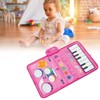2 in 1 Touch Piano Drum Mat Early Educational Portable