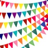 49ft Felt Bunting Banner, ZODKSNO Rainbow Fabric Triangle Flags 6
