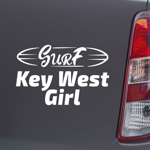 Custom Brother - Key West Girl Surf Surfing White Color