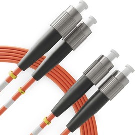 BEYONDTECH FC to FC Fiber Patch Cable OM2 50/125 Duplex - 50m (164ft) - OM2 50/125 / 3.0mm LSZH (1 Pack)