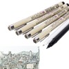 6pcs Fine Tip Pens Glossy Writing 13.5cm Length Waterproof Line