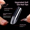 Gellen 504pcs Square Nail Tips Acrylic Full Cover Half Matte