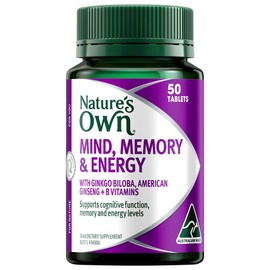 Nature's Own Mind Memory & Energy 50 Tablets