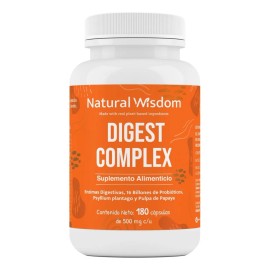 Digest Complex  Enzimas Digestivas  Probiticos  Mejora Digestin, Reduce Inflamacin y Regula el Intestino  180 Caps                                    