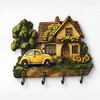 Wooden Key Holder for Entryway – Guardian Angel Wall Décor