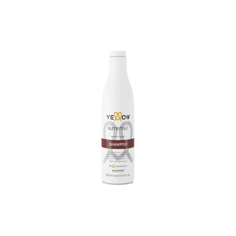 Yellow Shampoo Nutritive Argan Coco Pelo Seco Dañado 500 Ml