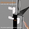 HEOATH 2 Pack Upgrade Child Proof Refrigerator Lock with Two