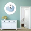 NAKUPENDA 4 x Heart-shaped Ceramic Knobs, Drawer Knob, Ceramic Handle,
