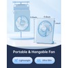 TriPole Mini Desk Fan USB Powered Portable Fan Small Personal