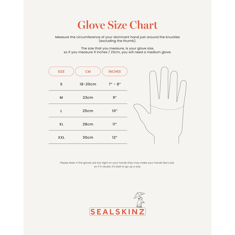 SEALSKINZ Broome Uni Waterproof All Weather Sheepskin Gloves Sports Glove