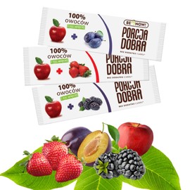 Be Now! Healthy Fruit Bars - Apple & Plum, Strawberry, Blackberry (Pack of 24) 100% Organic Fruit Snacks for Kids and Adults - Sugar Free Snacks, Vegan, Non-GMO, Gluten-Free Snacks, Fruit Snacks.