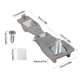 IUSOT for Fiat 500 Door Handle Hinge Repair Kit, Chrome Outer Exterior Handle Replacement, Fits Drivers Side for Fiat 500, Abarth, Alfa Romeo 147 GT (2012-2015), 51964555 51939041