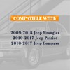 Keyless Entry Remote Replacement Compatible with 2009-2018 Jeep Wrangler 2010-2017