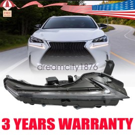 Soillar For 2015-2021 Lexus F-Sport NX200t NX300h Right LED DRL Turn Signal Fog Light US