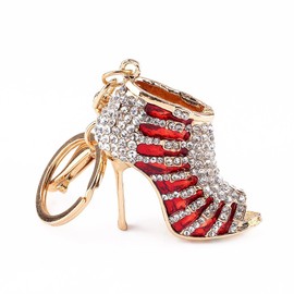 HEEPDD High Heel Keychain, Crystal Rhinestone High Heel Keyring Charm Pendent for Girl Women Purse Charm Handbag Phone Bag
