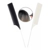 Globusman Peine Cola De Metal Para Corte Profesional Negro