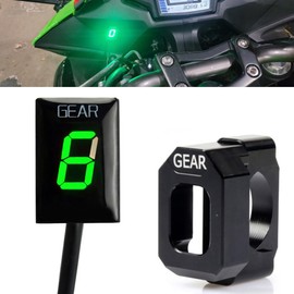 MOQIAOSEIKO 1-6 Speed LED Digital Gear Indicator Waterproof Compatible with Kawasaki ER6N Z1000 SX Nin & Yes 400 650 Z800 Z750 Versys 650 Z650 W800 Nin & Yes 300 Vulcan