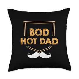 Exercise Routine Father Diet Condition Hot Dad BOD Fitness Lifestyle Health Habits Daddy Nutrition Throw Pillow, 18x18, Multicolor