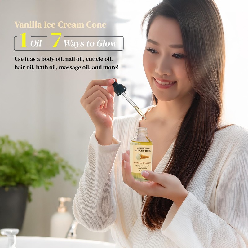 Soothing House Vanilla Ice Cream Cone Body Oil - Premium