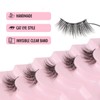 Glowing Win Half Eyelashes, Cateye Natural Look Artificial Eyelashes, 10