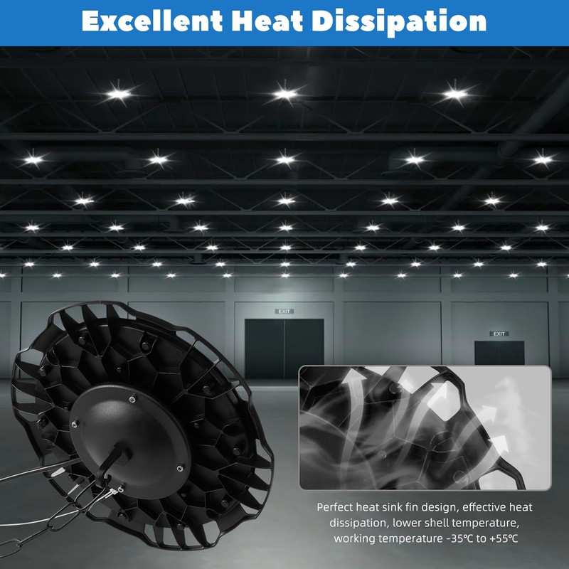 Viugreum High Bay LED Shop Lights, 200W UFO LED High