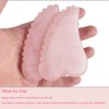 Rose Quartz Gua Sha Comb Massage Tool - Unique Comb