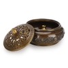 3.5in Vintage Lotus Censer Sandalwood Incense Holder Desktop Ornaments with