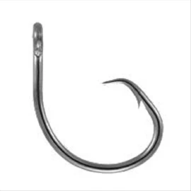 Mustad UltraPoint Demon Perfect in-Line Circle 3 Extra Strong 2X Extra Short Shank Fishing Hook (Pack of 2), 39950NP-BN-14/0-2U, Black Nickel, 14/0
