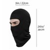 Black Balaclava MASK 1 Hole SAS Style Army SKI HAT