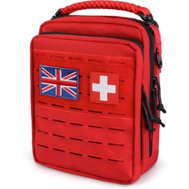 WYNEX Tactical Molle Admin Pouch, Utility EDC Pouch Organizer Modular Tool Pouch of Double Layer Design Medical EMT Attachment Bag Large Capacity with Elastic Webbing Insert Panel