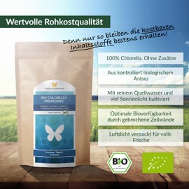 Flgelschwinger 1kg BIO Chlorella Presslinge, 4000 Tabletten 'a 250mg, 100% natrlich, rckstandskontrolliert, nach EU-?KO-Standard kultiviert und hergestellt, Rohkostqualit?t, ohne Zus?tze (1000g)