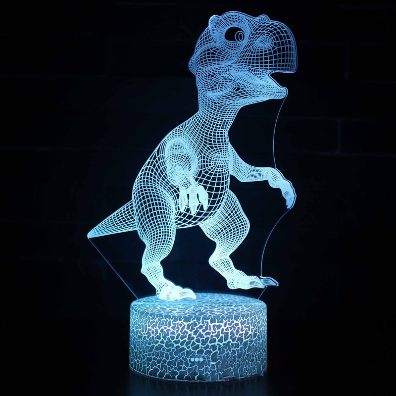 Dinosaur Series Colorful 3D Night Light LED Touch 16 Color