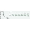 Juzo 4411AB14 2XL 20-30 mmHg Basic Anklet - Beige, 2XL